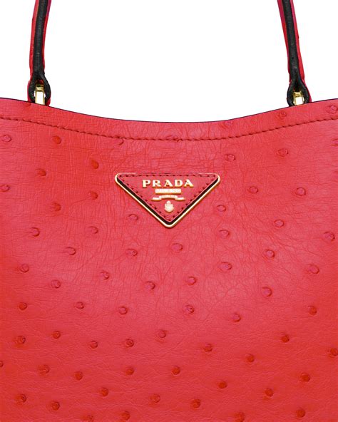 prada ostrich leather bag.